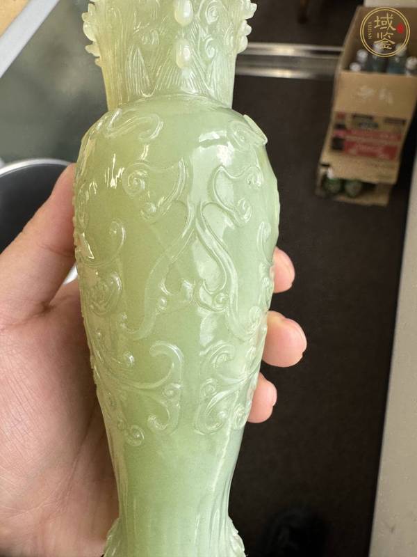 古玩玉器玉花瓶真品鑒賞圖