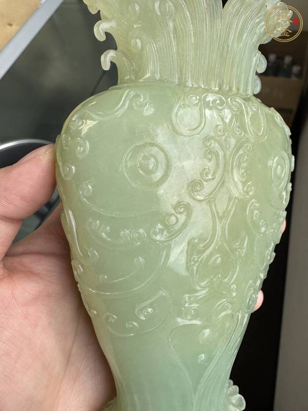 古玩玉器玉花瓶真品鑒賞圖