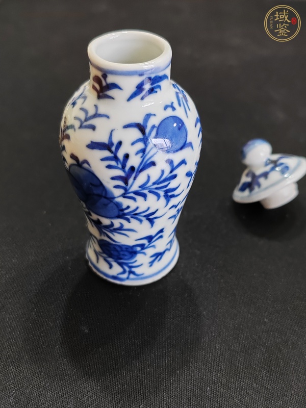 古玩陶瓷青花蓋瓶真品鑒賞圖