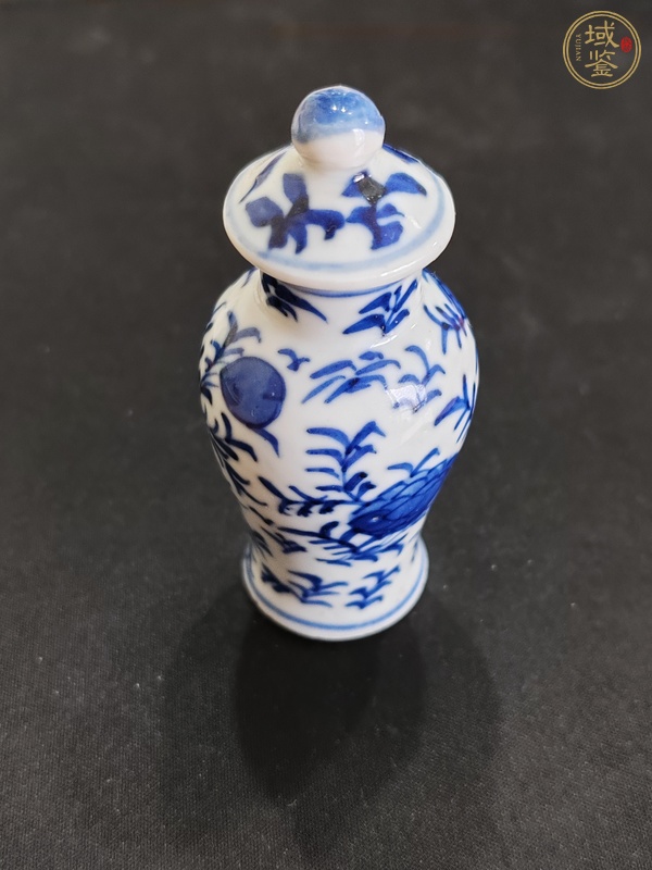 古玩陶瓷青花蓋瓶真品鑒賞圖