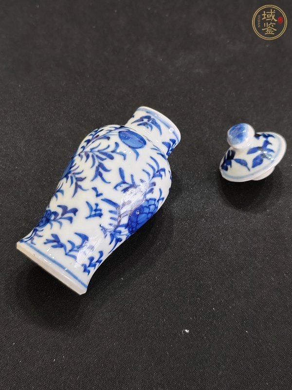 古玩陶瓷青花蓋瓶真品鑒賞圖