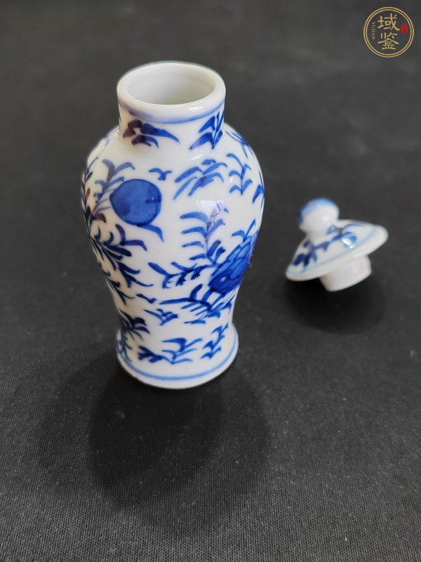 古玩陶瓷青花蓋瓶真品鑒賞圖