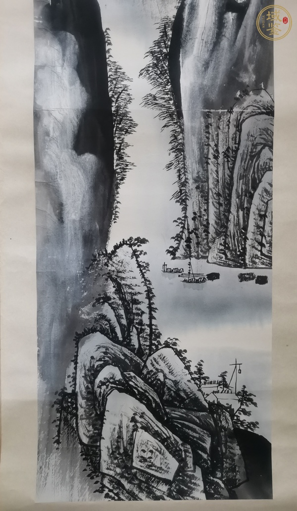 古玩字畫當(dāng)代·梁兆金  山水真品鑒賞圖