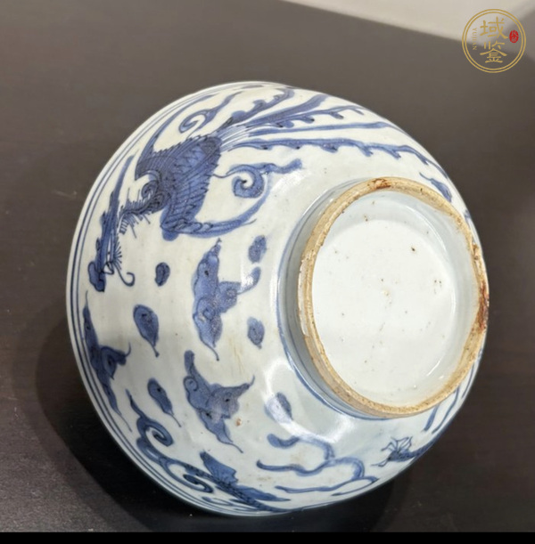 古玩陶瓷青花龍鳳紋碗真品鑒賞圖