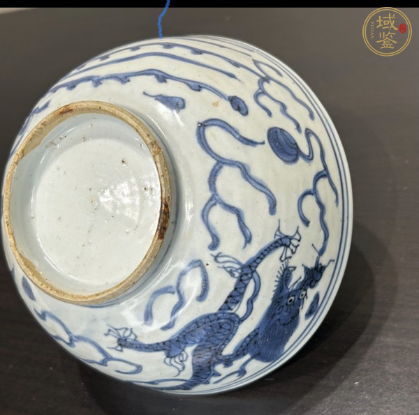 古玩陶瓷青花龍鳳紋碗真品鑒賞圖