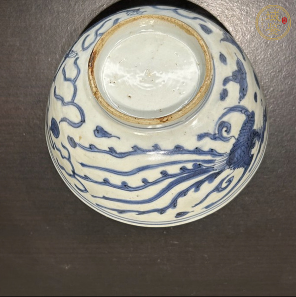 古玩陶瓷青花龍鳳紋碗真品鑒賞圖