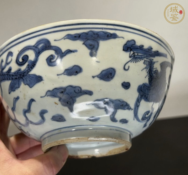 古玩陶瓷青花龍鳳紋碗真品鑒賞圖