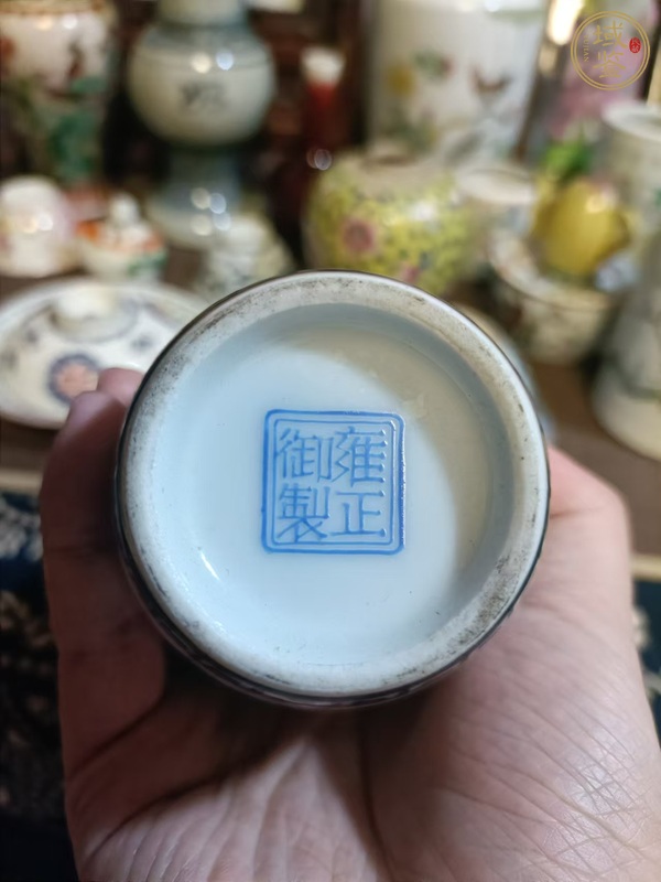 古玩陶瓷花鳥紋瓶真品鑒賞圖