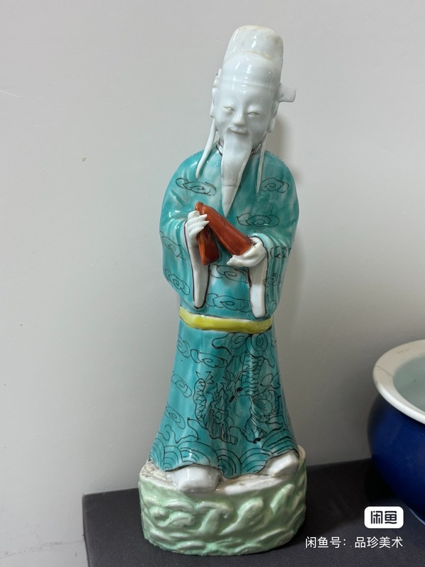 古玩陶瓷粉彩人物造像拍賣,當前價格3500元