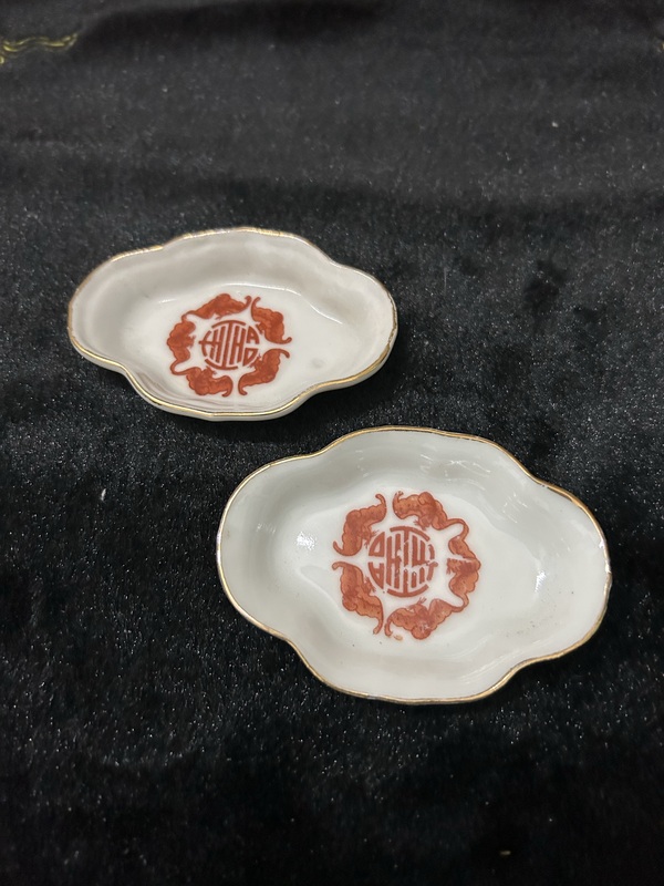 古玩陶瓷民國礬紅筆舔拍賣，當(dāng)前價格450元