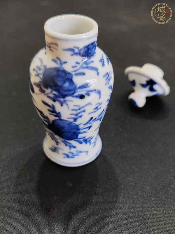 古玩陶瓷青花蓋瓶真品鑒賞圖