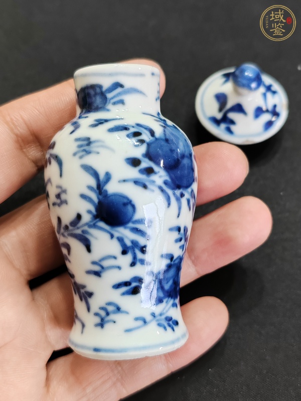 古玩陶瓷青花蓋瓶真品鑒賞圖