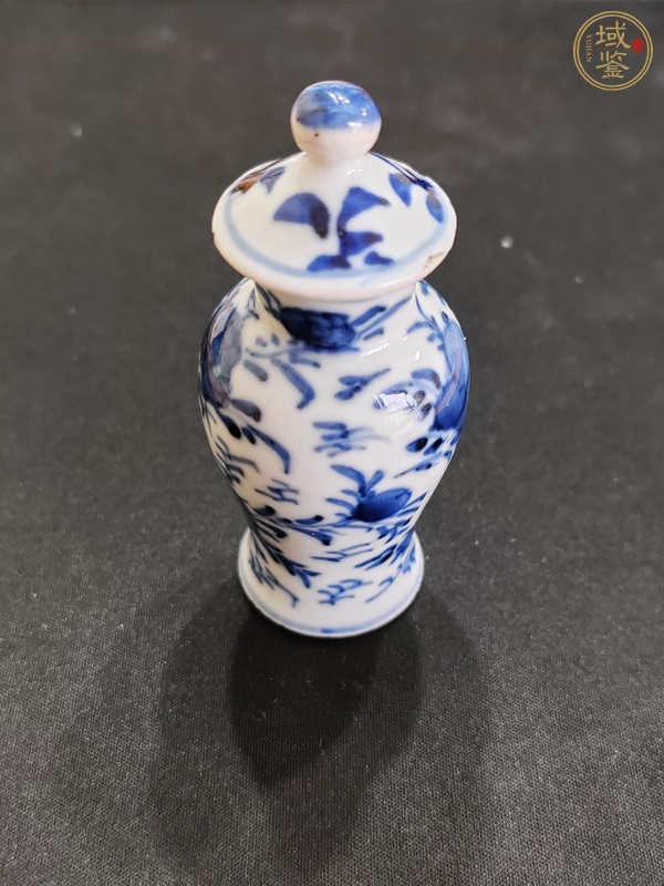 古玩陶瓷青花蓋瓶真品鑒賞圖