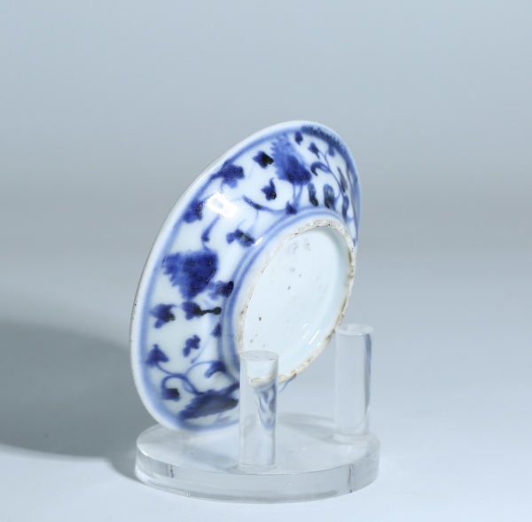 古玩陶瓷明中早期青花盤拍賣，當前價格4000元