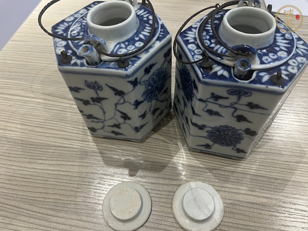 古玩陶瓷青花纏枝花卉紋溫酒器真品鑒賞圖