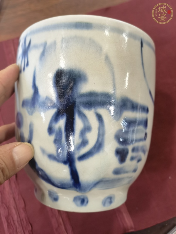 古玩陶瓷青花杯真品鑒賞圖