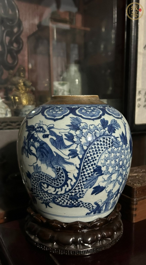 古玩龍紋青花罐真品鑒賞圖