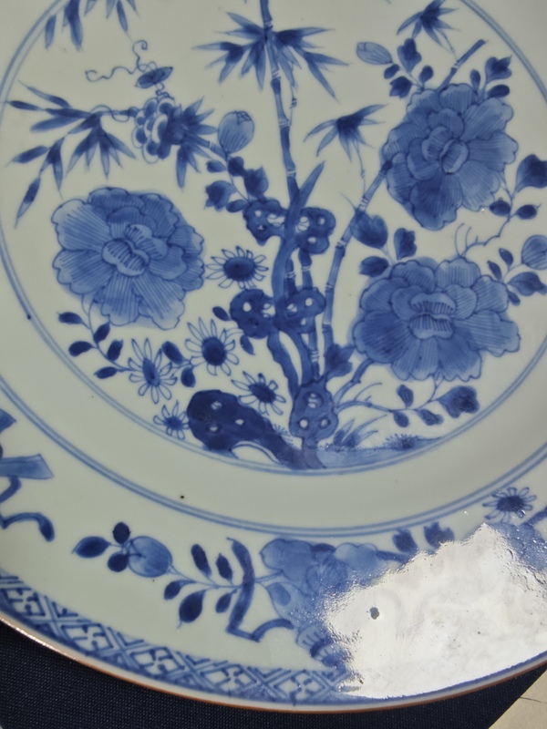 古玩陶瓷青花盤拍賣,當前價格3600元