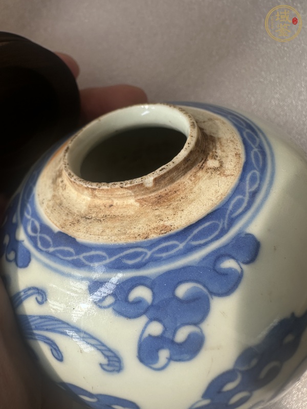 古玩陶瓷青花獅子紋蓋罐真品鑒賞圖