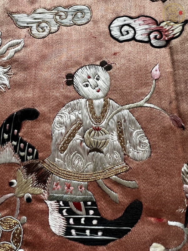 古玩雜項刺繡掛屏真品鑒賞圖