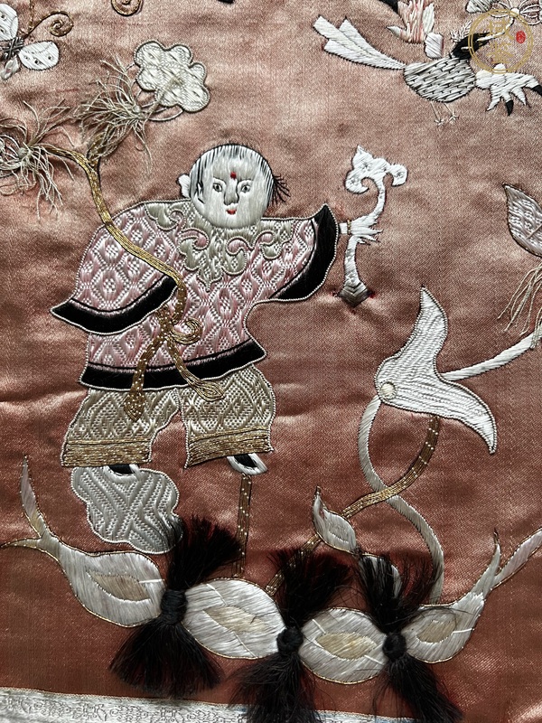 古玩雜項(xiàng)刺繡掛屏真品鑒賞圖