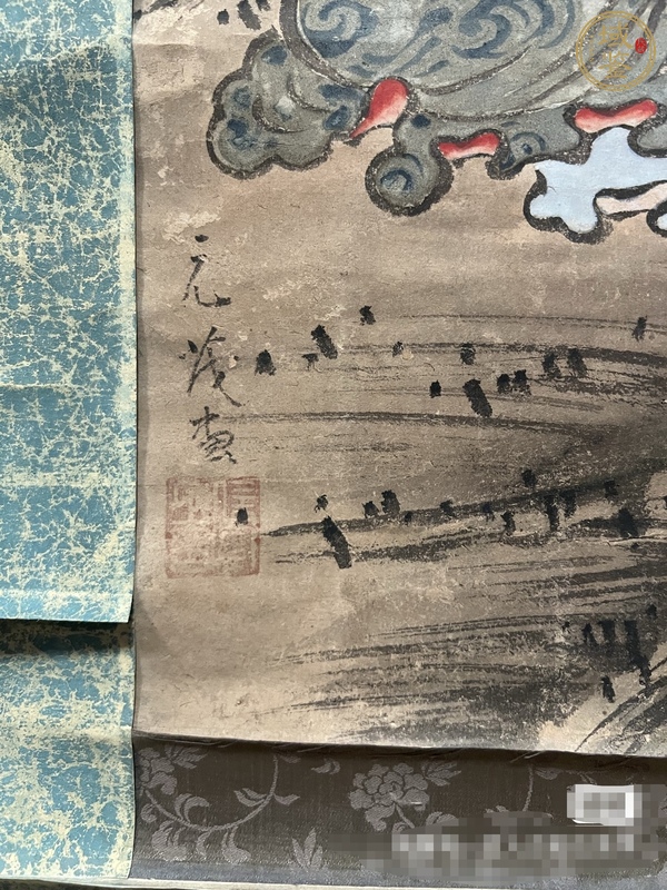 古玩字畫降龍羅漢真品鑒賞圖