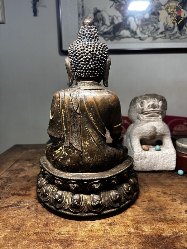 古玩銅器藥師佛真品鑒賞圖