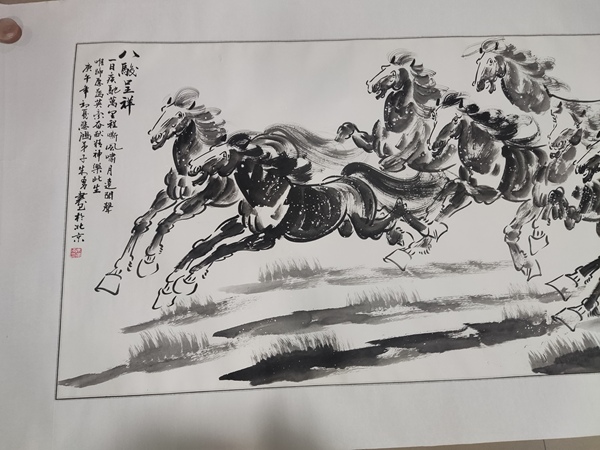 古玩字畫手工精裱中美協(xié)朱勇 奔馬圖拍賣,當(dāng)前價(jià)格368元