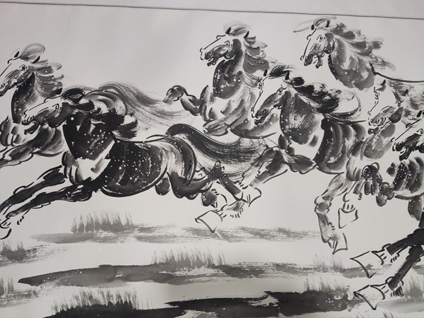 古玩字畫手工精裱中美協(xié)朱勇 奔馬圖拍賣,當(dāng)前價(jià)格368元