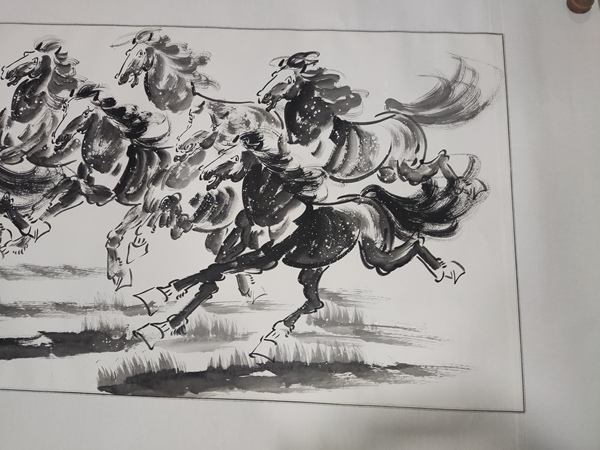 古玩字畫手工精裱中美協(xié)朱勇 奔馬圖拍賣,當(dāng)前價(jià)格368元