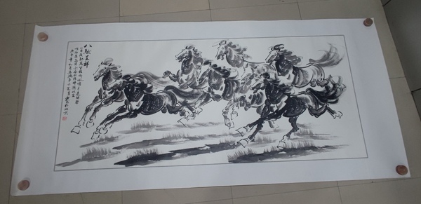 古玩字畫手工精裱中美協(xié)朱勇 奔馬圖拍賣,當(dāng)前價(jià)格368元