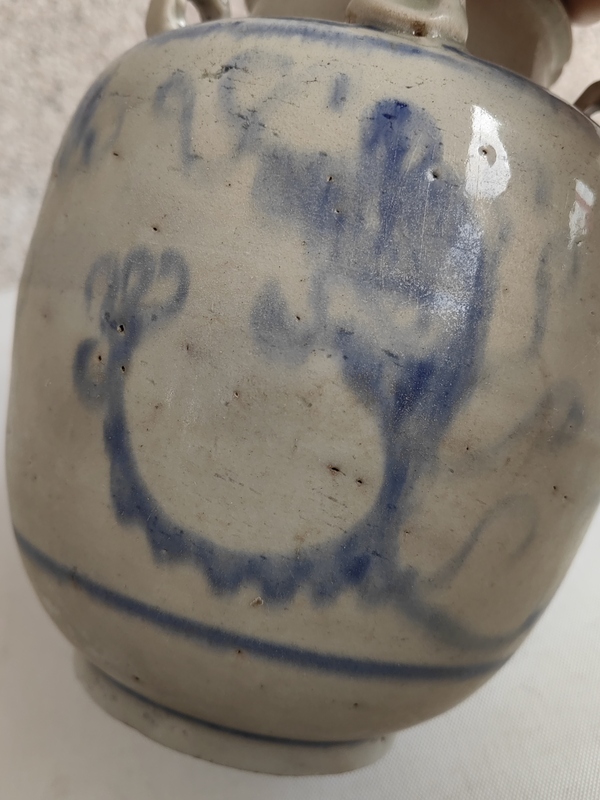 古玩陶瓷青花龍紋四系壺拍賣(mài),當(dāng)前價(jià)格680元