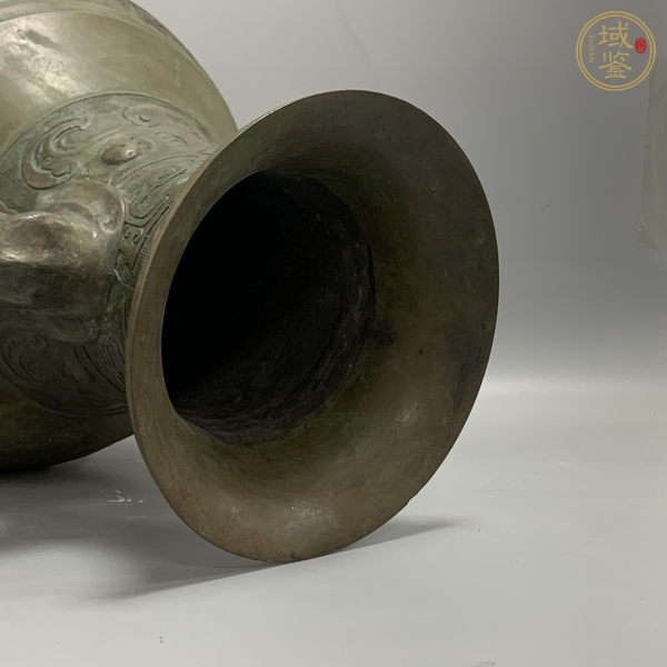 古玩銅器銅雙耳尊真品鑒賞圖