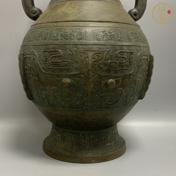 古玩銅器銅雙耳尊真品鑒賞圖