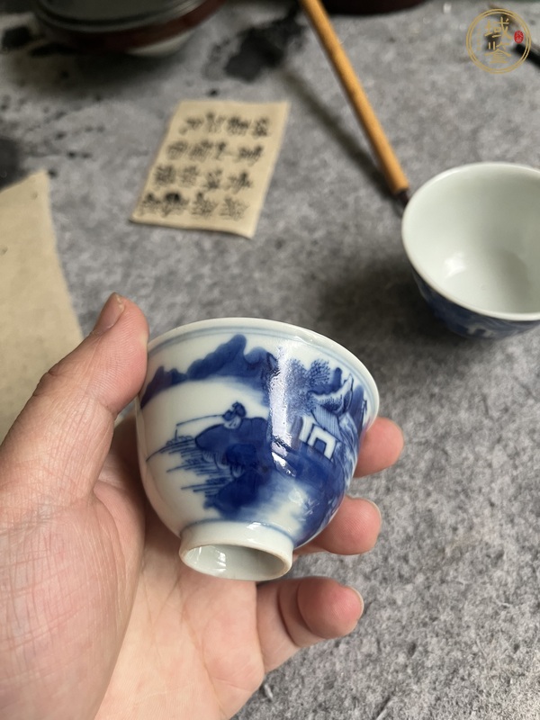 古玩陶瓷青花杯真品鑒賞圖