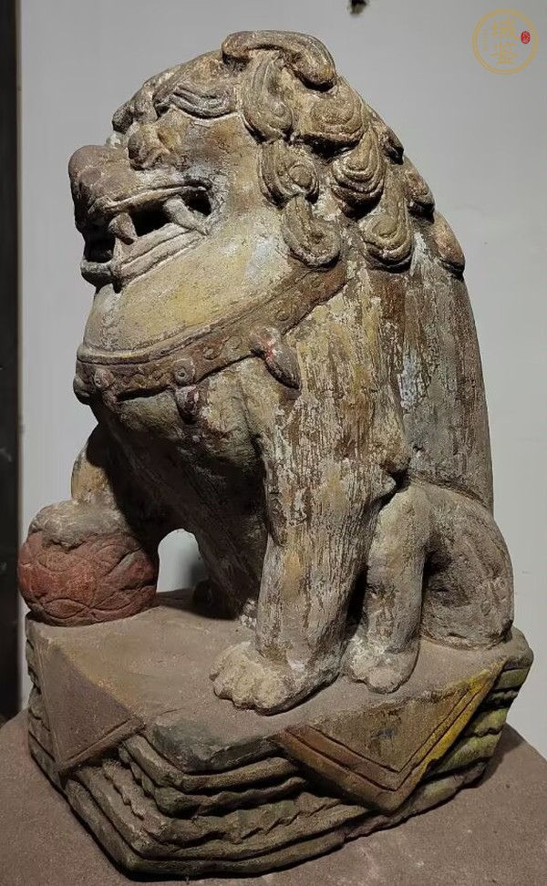 古玩雜項石獅真品鑒賞圖