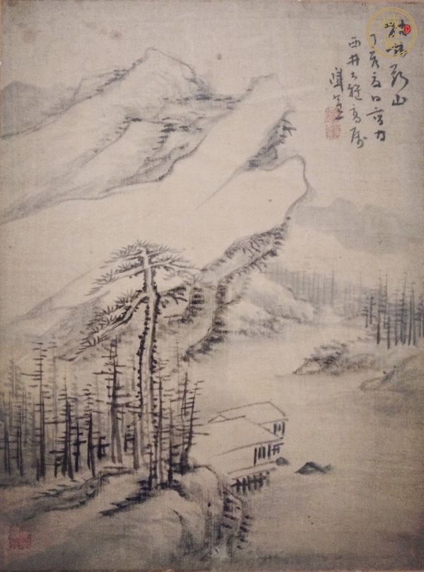 古玩字畫山水真品鑒賞圖