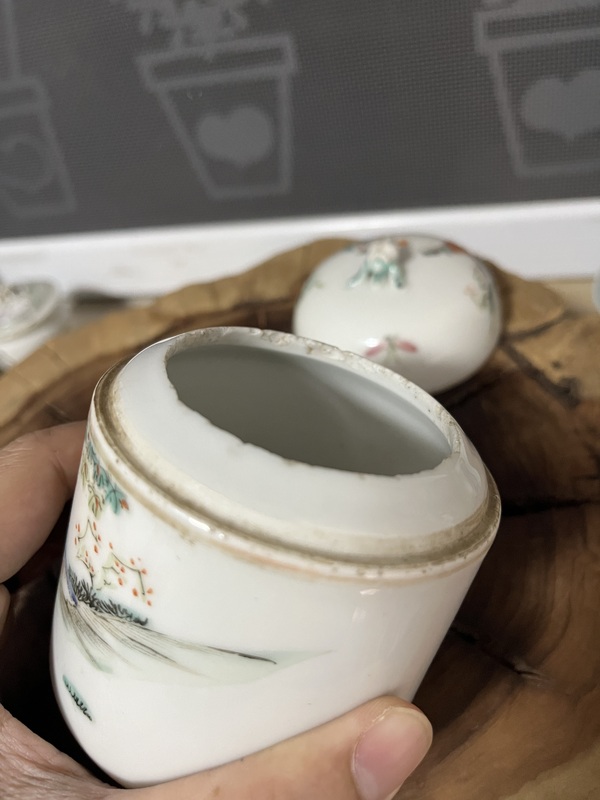 古玩陶瓷粉彩人物故事紋蓋缸拍賣,當前價格2500元