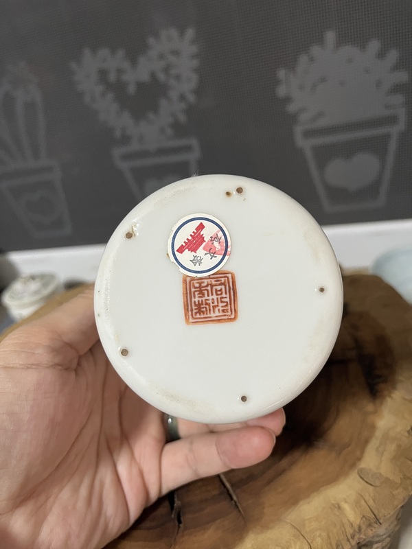 古玩陶瓷粉彩人物故事紋蓋缸拍賣,當前價格2500元