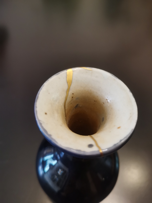 古玩陶瓷晚清?茄皮紫釉撇口瓶拍賣,當(dāng)前價格1699元