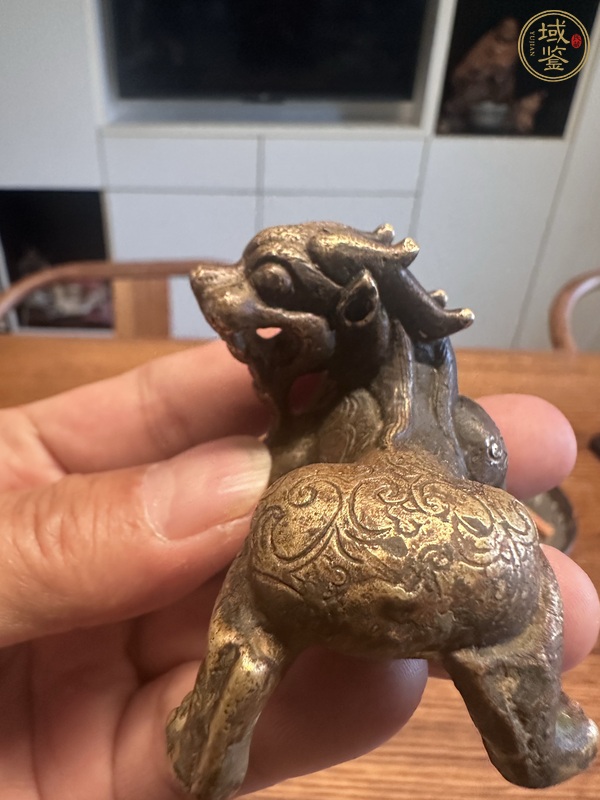 古玩銅器瑞獸銅鎮(zhèn)真品鑒賞圖