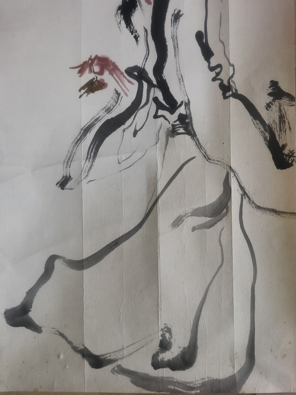 古玩字畫中央民族大學美術系教授劉漢1979年屈原人物拍賣,當前價格15000元