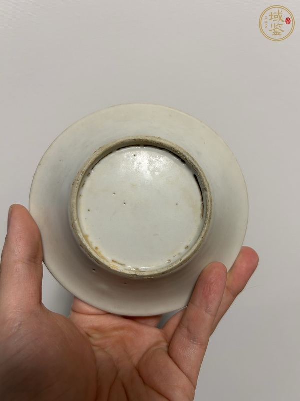 古玩陶瓷甜白釉茶碗真品鑒賞圖