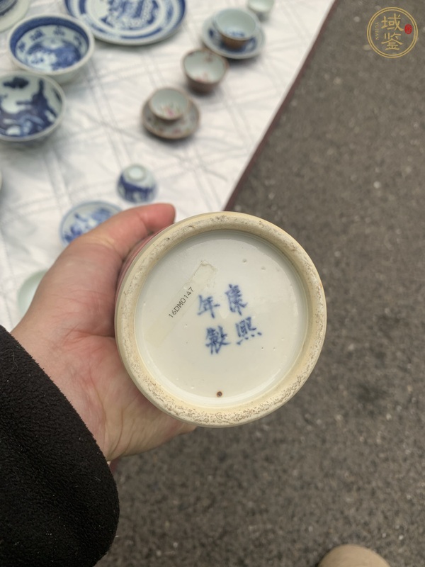 古玩陶瓷青花花觚真品鑒賞圖