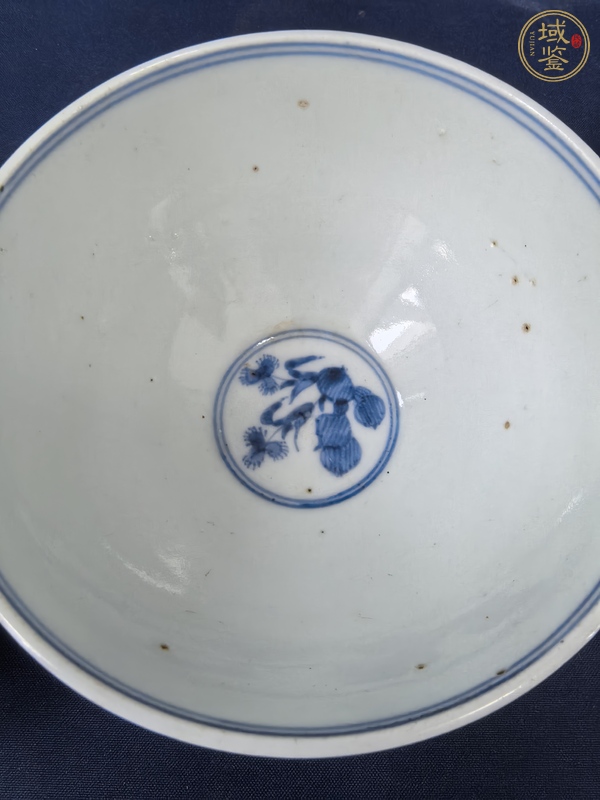 古玩陶瓷青花蓋碗真品鑒賞圖