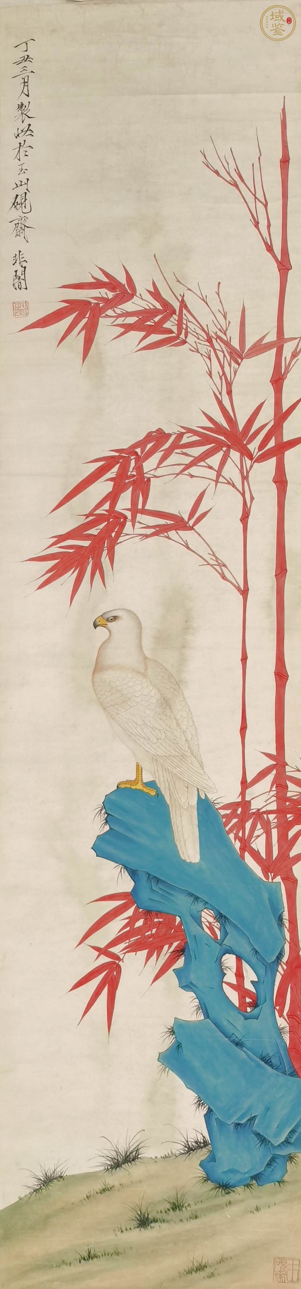 古玩字畫非闇款《工筆花鳥》真品鑒賞圖