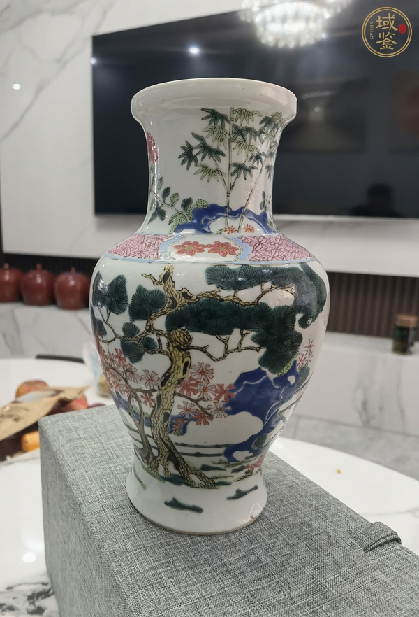 古玩陶瓷人物紋瓶真品鑒賞圖