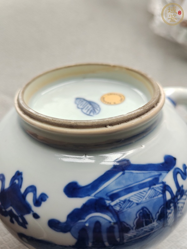 古玩陶瓷青花博古壺真品鑒賞圖