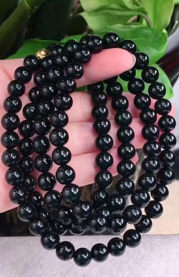 古玩玉器當代·墨翠珠串拍賣,當前價格800元