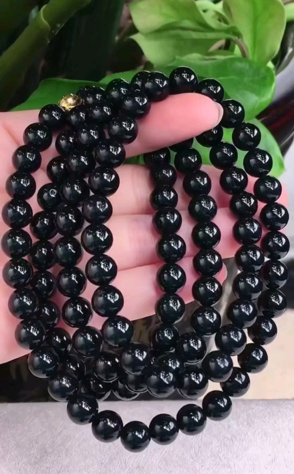 古玩玉器當代·墨翠珠串拍賣,當前價格800元